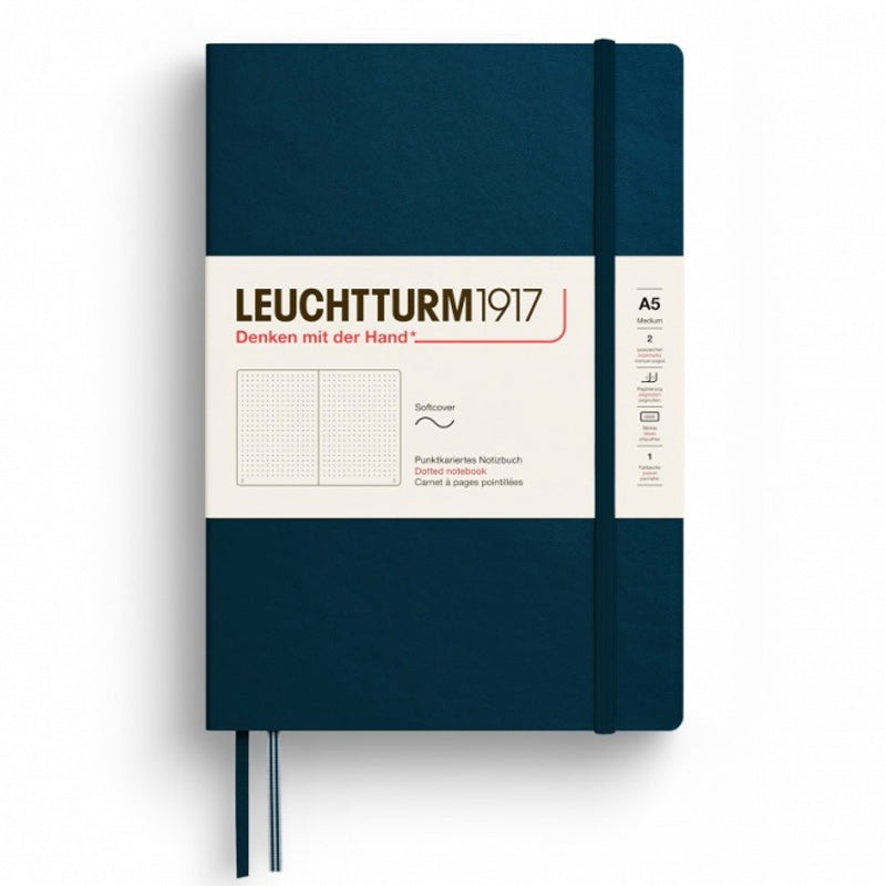 CAIET A5 PUNCTAT COPERTA FLEXIBILA ALBASTRU MARIN LEUCHTTURM CAIET A5 PUNCTAT COPERTA FLEXIBILA ALBASTRU MARIN LEUCHTTURM